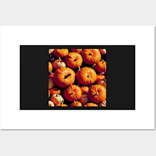 Pumpking Patch Pattern Posters and Art